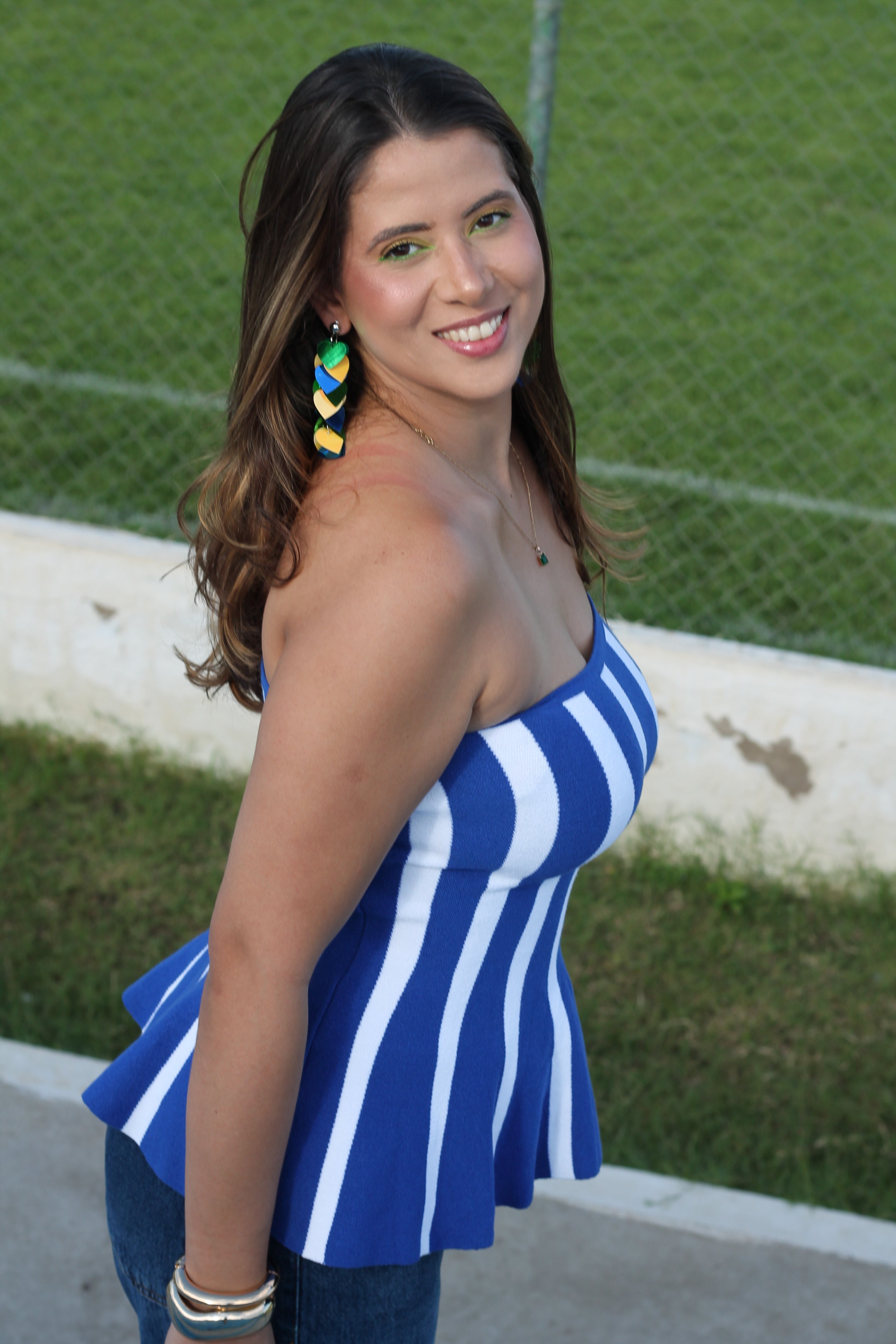 Tomara que caia - Azul e Branco