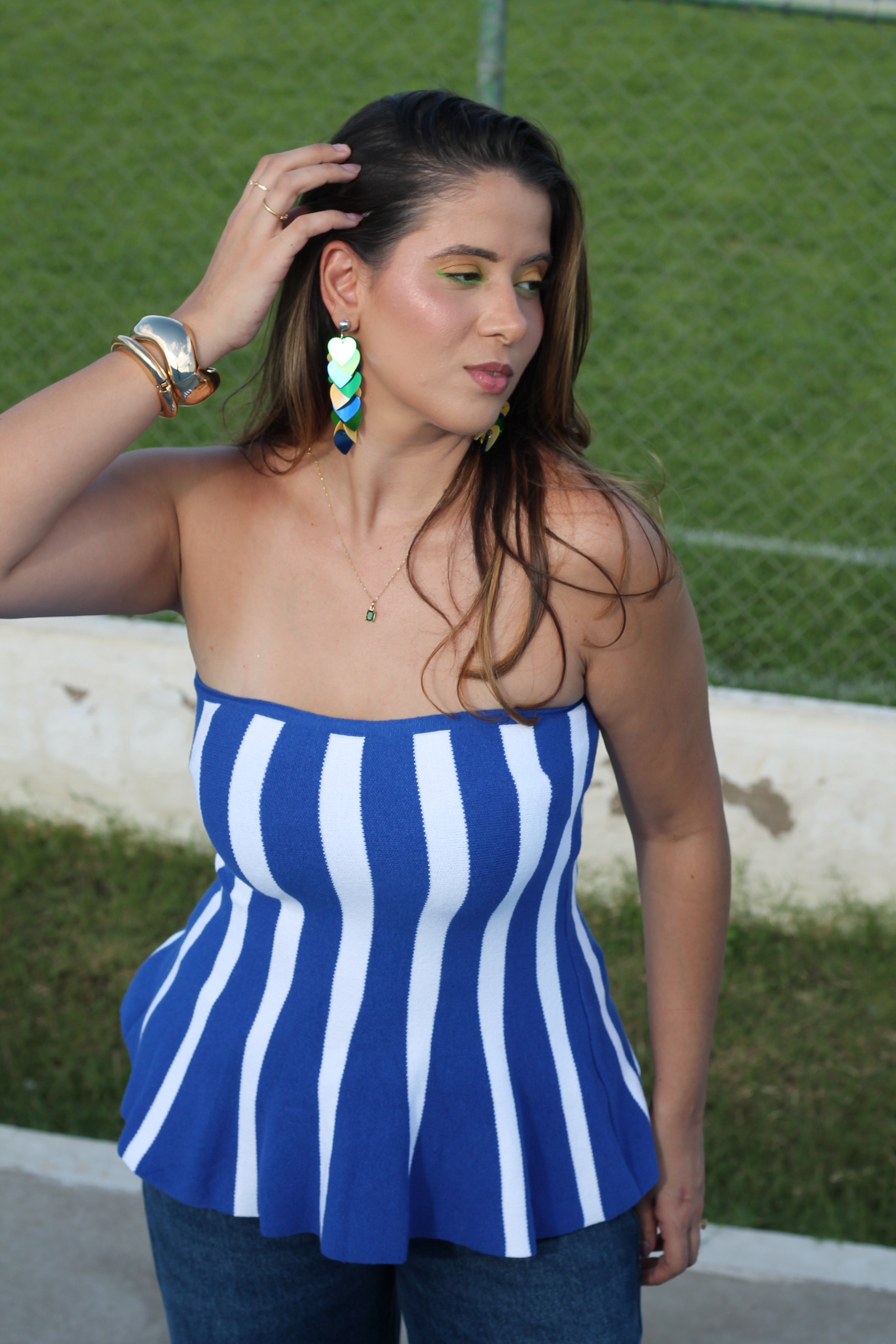 Tomara que caia - Azul e Branco