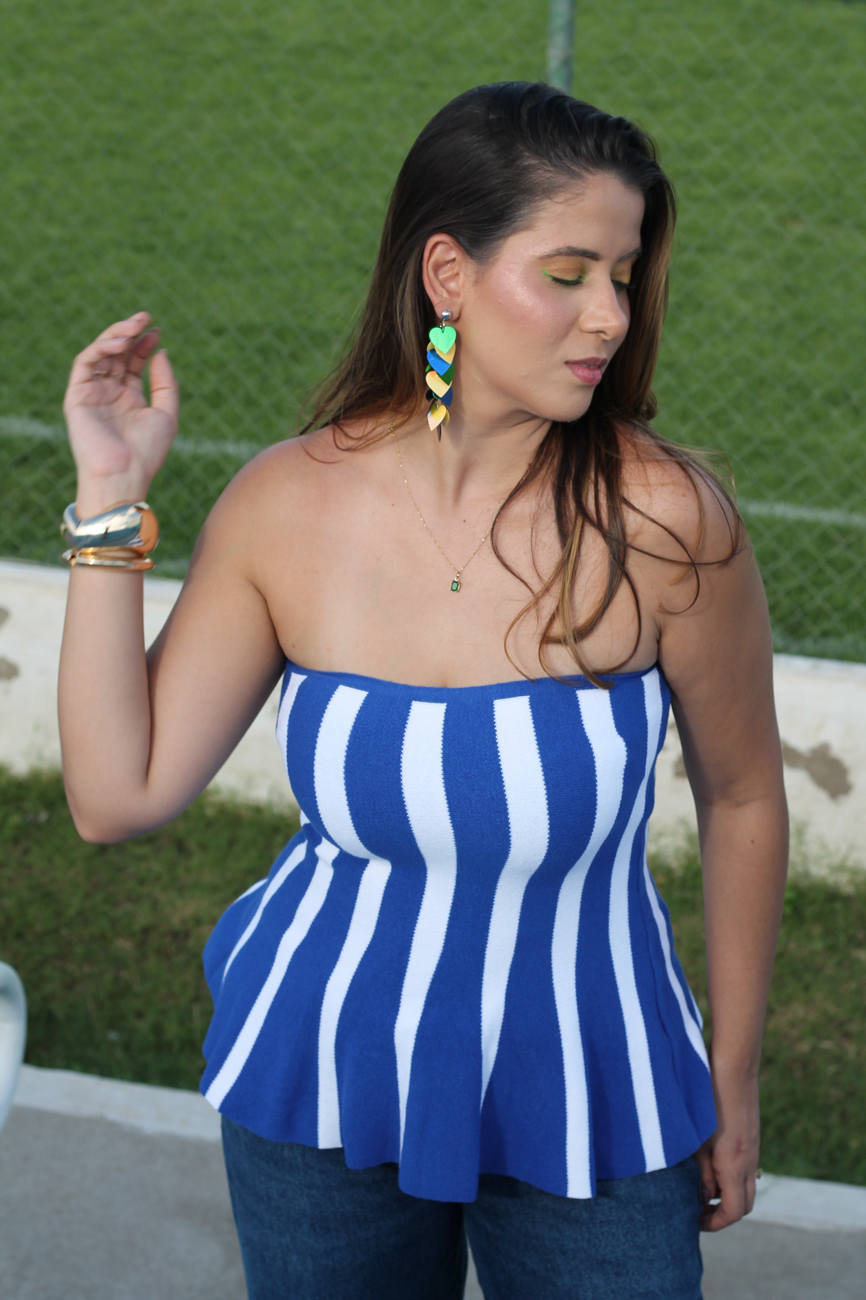 Tomara que caia - Azul e Branco