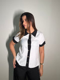Blusa Verona Branco e Preto
