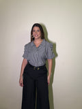 Blusa Verona Preto e Branco Listrada