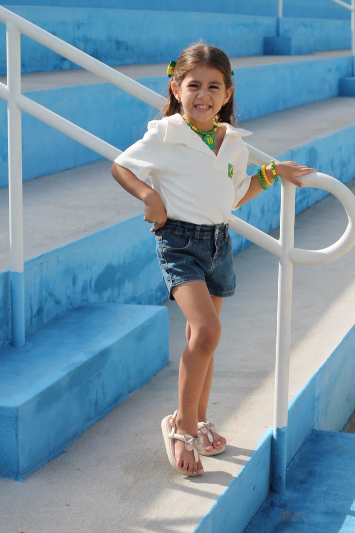 Kit Infantil - Colar e Pulseira Brasileira