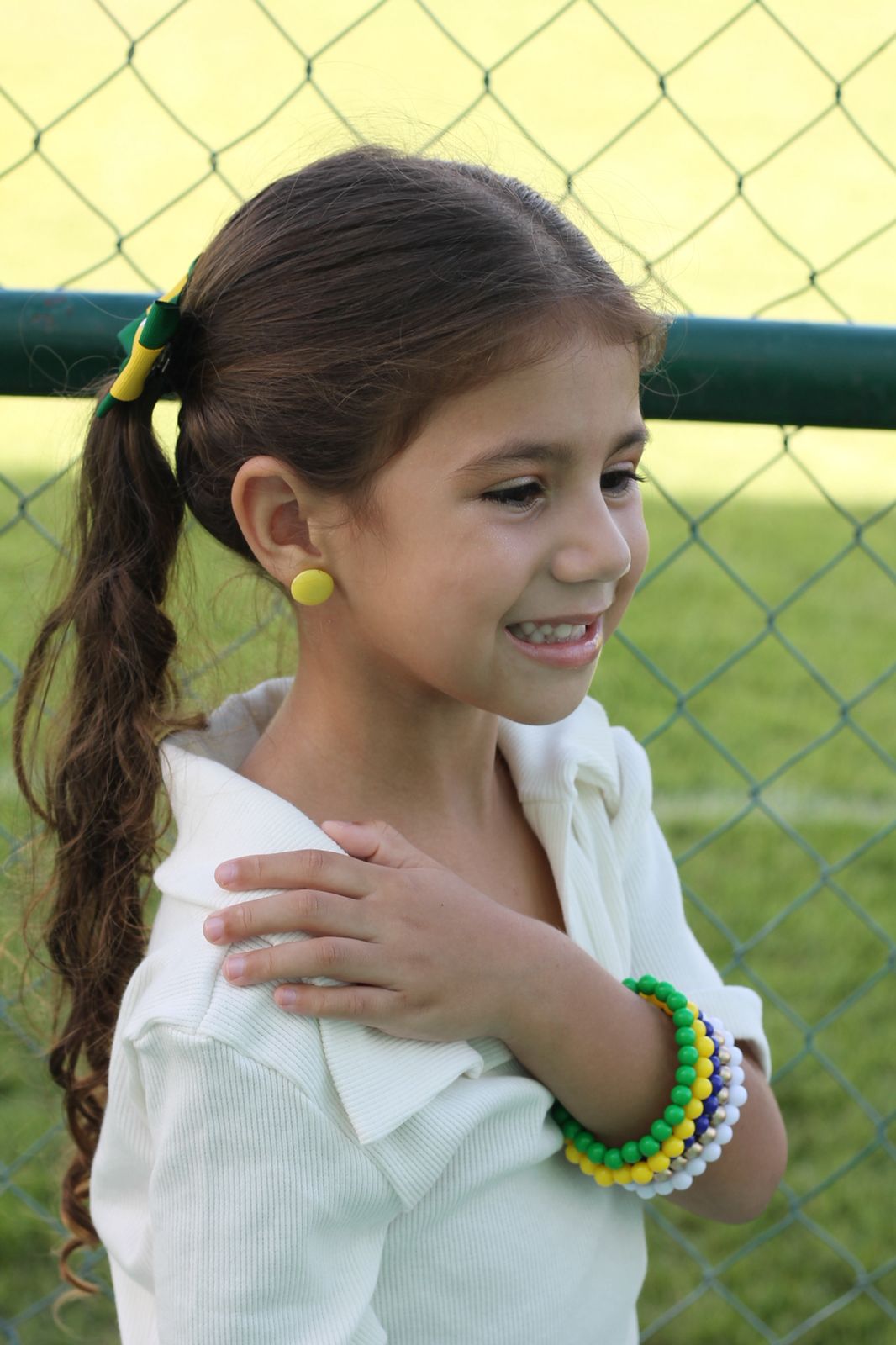 Kit Infantil - Brinco e Pulseira Brasileira