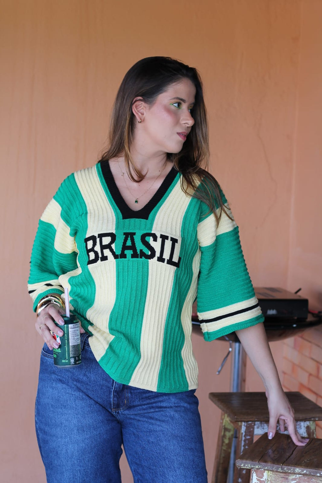 Blusa Brasil Esmeralda