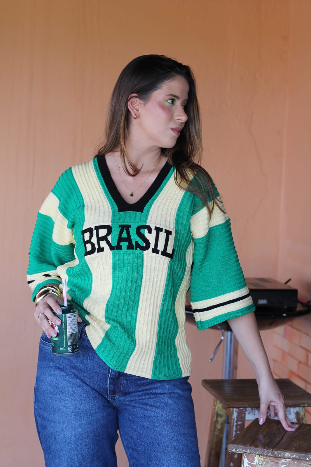 Blusa Brasil Esmeralda